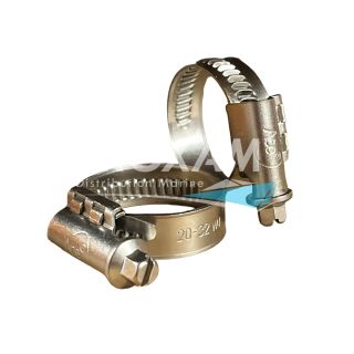 COLLIERS INOX W4 AISI 304 L12MM Ø50-70MM (x10)