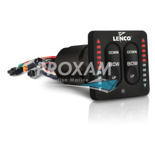 CONTACTEUR INTEGRÉ LENCO 12/24V AVEC LED, FAISCEAU 76CM