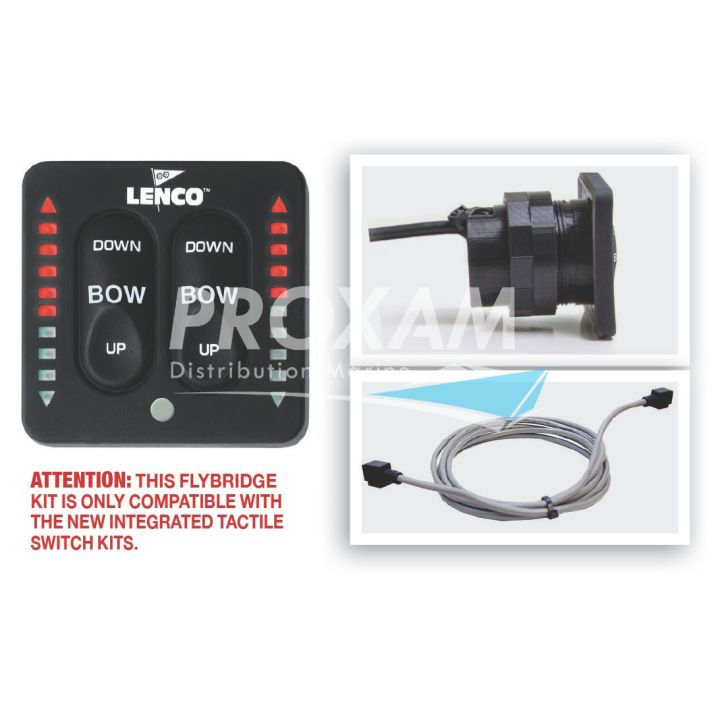 KIT FLYBRIDGE LENCO CONTACTEUR A LED, FAISCEAU 6 METRES