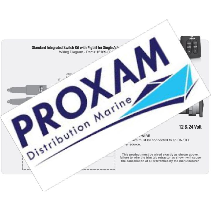 CONTACTEUR INTEGRÉ LENCO 12/24V SANS LED, FAISCEAU 76CM