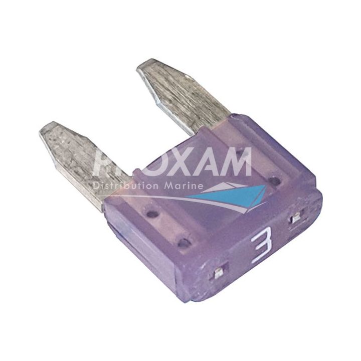 FUSIBLE MINI LANGUETTE 3A VIOLET (x6)