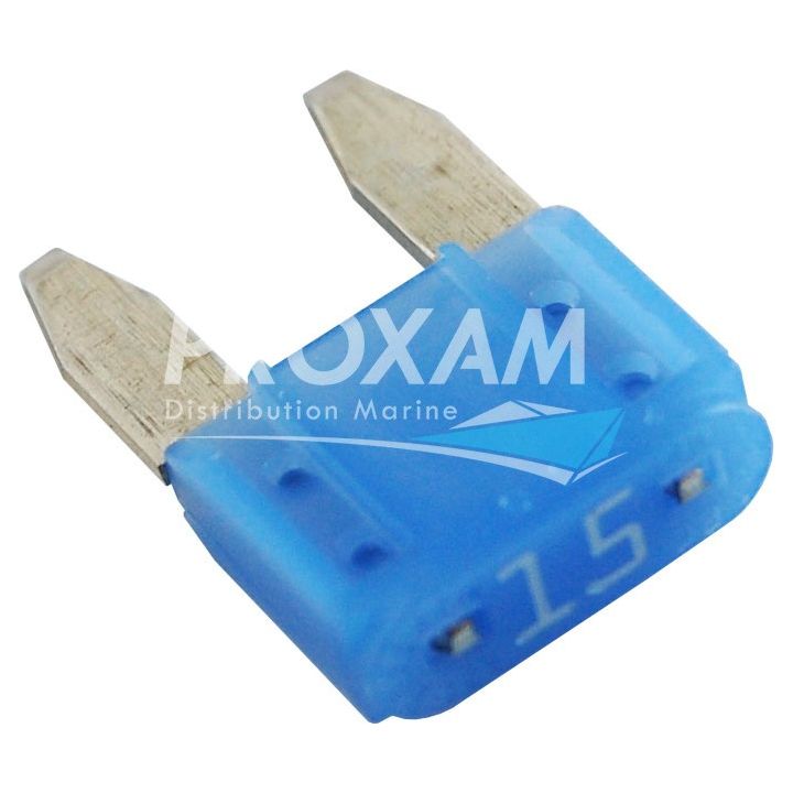 FUSIBLE MINI LANGUETTE 15A BLEU (x6)