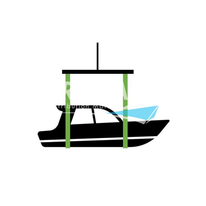 SANGLE DE LEVAGE VERTE L. 8M CHARGE DE 1.6 A 2T