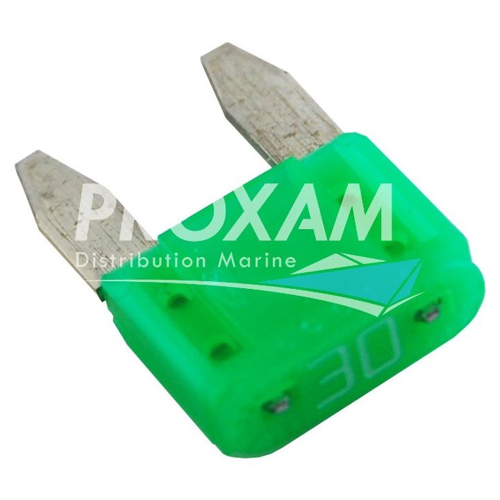 FUSIBLE MINI LANGUETTE 30A VERT (x6)
