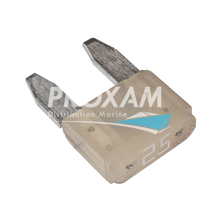 FUSIBLE MINI LANGUETTE 25A TRANSPARENT (x6)