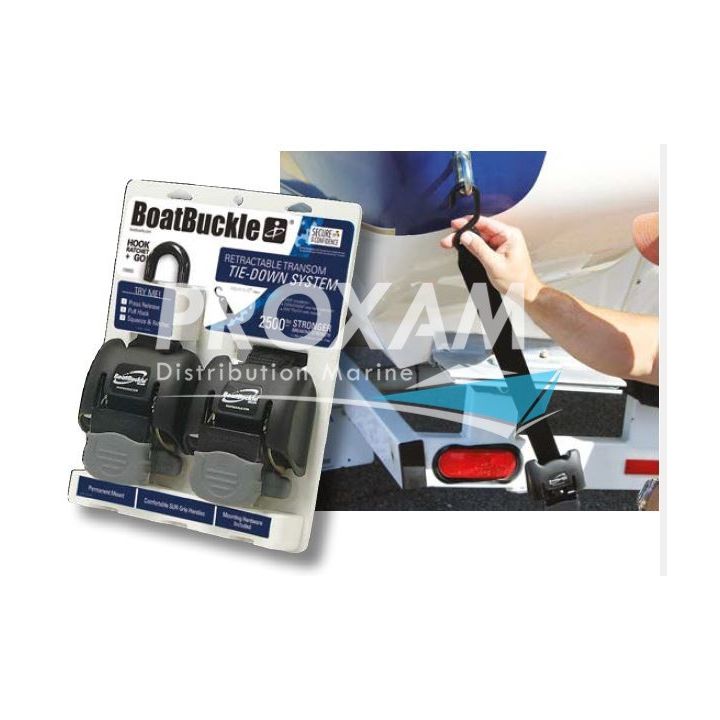 SANGLE BOAT BUCKLE RETRACTABLE G2 ARRIERE 109CM (LA PAIRE)