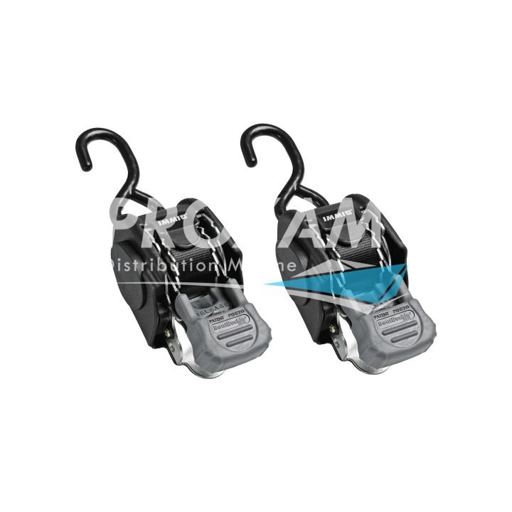 SANGLE BOAT BUCKLE RETRACTABLE MINI G3 L.182CM (LA PAIRE)