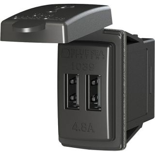 CHARGEUR 2 PRISES USB 4,8A FORMAT CARLINGSWITCH CONTURA