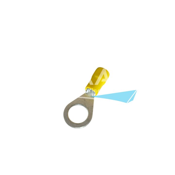 COSSE RONDE PRE-ISOLEE JAUNE TROU DE 10,5 (BOITE DE 50)