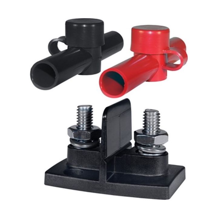 CONNECTEUR DOUBLE AVEC 2 ISOLANTS 44x48x70MM