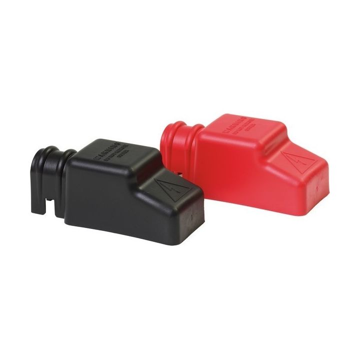 PROTECTION NOIRE ET ROUGE POUR COSSES BATTERIE 