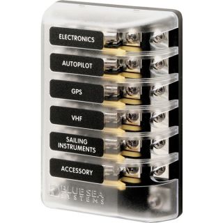 TABLEAU 6 FUSIBLES AVEC BUS DE MASSE 83x127x32MM