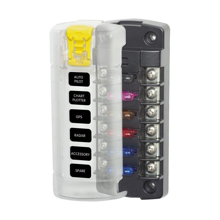 BOITIER 6 FUSIBLES INDEPENDANTS 133x54MM