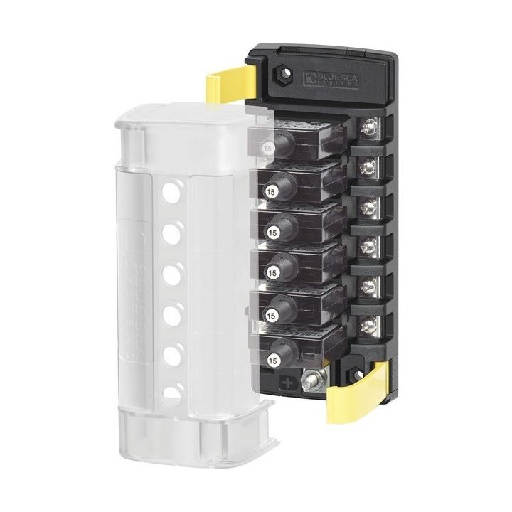 BOITIER 6 DISJONCTEURS AVEC BUS DE MASSE 170x71MM