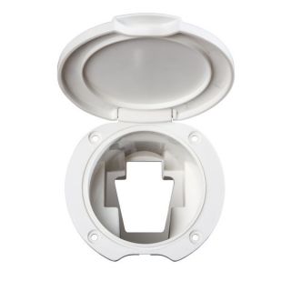 BOITIER POUR DOUCHETTE A LEVIER. BLANC