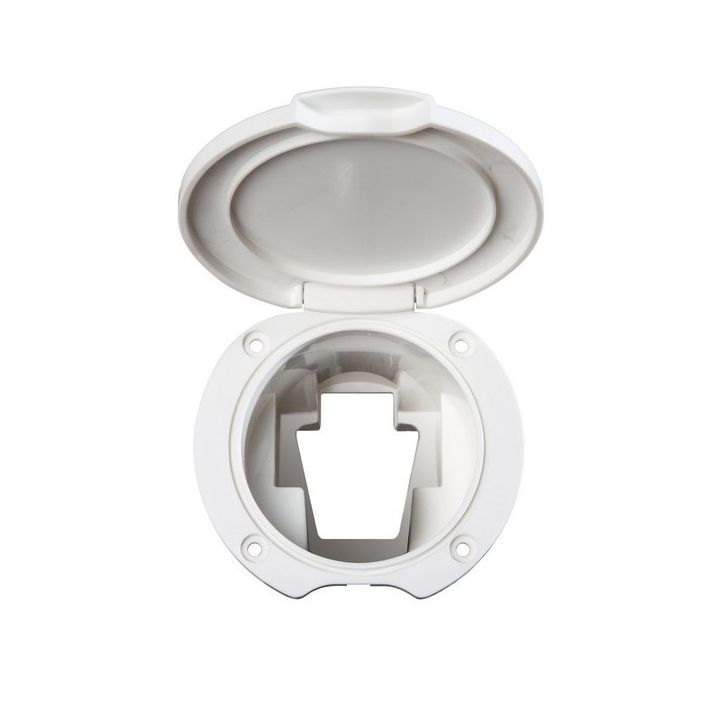 BOITIER POUR DOUCHETTE A LEVIER. BLANC