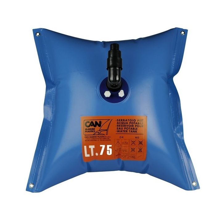 RESERVOIR EAU DOUCE SOUPLE RECTANGULAIRE 75L - 770x730MM