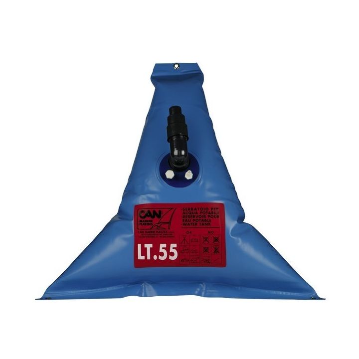 RESERVOIR EAU DOUCE SOUPLE TRIANGULAIRE 55L - 950x1000x130MM