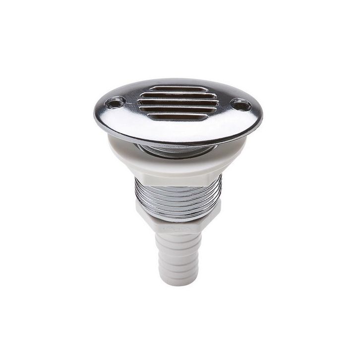 EVENT OVALE PLASTIQUE CHROME DROIT Ø17/19MM