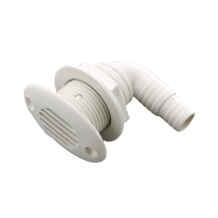 EVENT OVALE PLASTIQUE BLANC COUDE Ø17/19MM