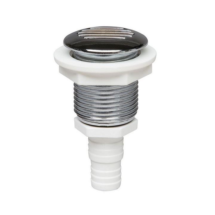 EVENT ROND PLASTIQUE CHROME DROIT Ø17/19MM