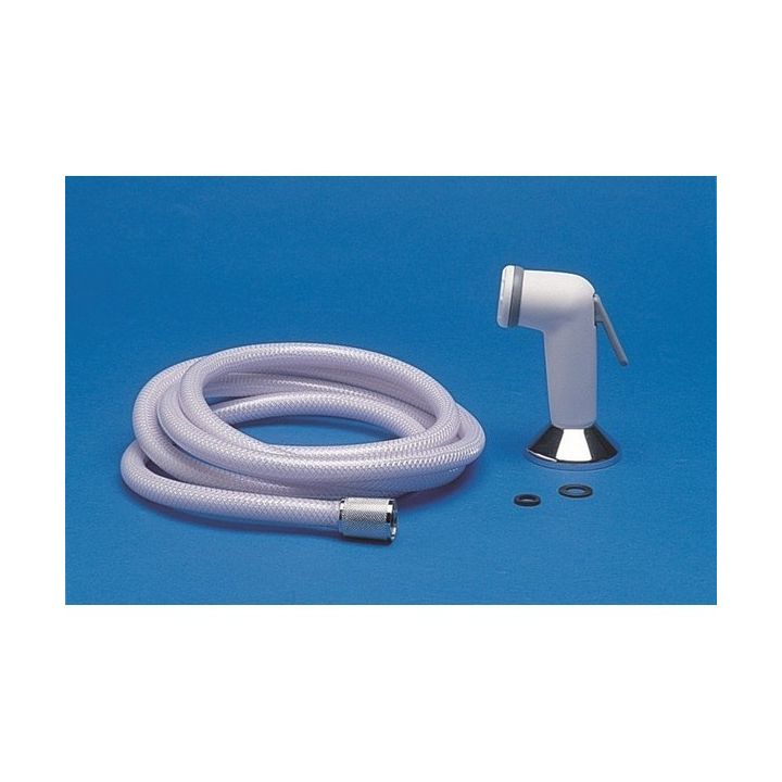 DOUCHETTE A LEVIER AVEC SUPPORT LAITON CHROME + FLEXIBLE 4M