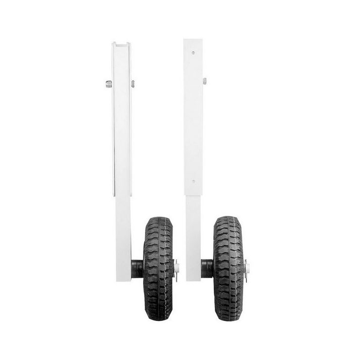 KIT 2 ROUES DE MISE A L'EAU H200MM+TUBE ALU