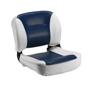 SIEGE INJECTE RABATABLE MARINE/BLANC