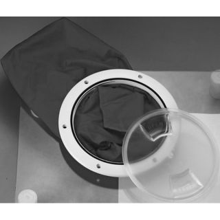 TRAPPE DE VISITE SAC INTERIEUR ROUGE COUVERCLE TRANSP. Ø152MM