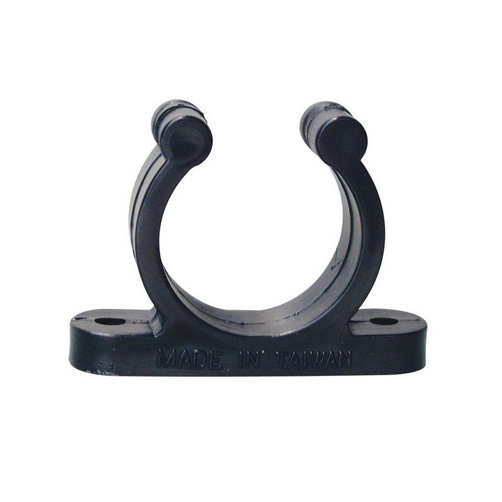 PINCE SUPPORT PLASTIQUE NOIRE Ø15MM (x5)