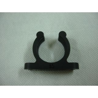 PINCE SUPPORT PLASTIQUE NOIRE Ø30MM (x5)