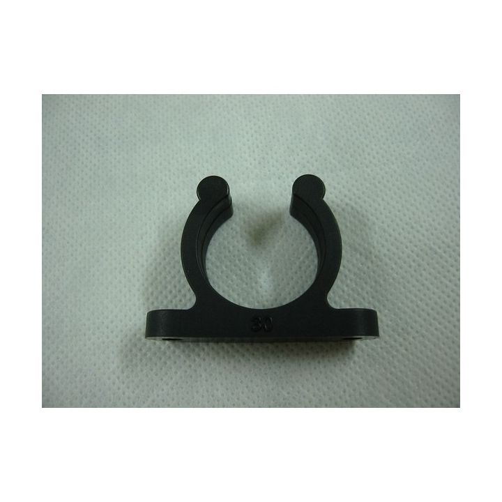 PINCE SUPPORT PLASTIQUE NOIRE Ø30MM (x5)