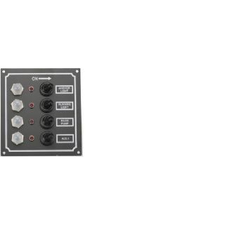 TABLEAU ALU LED 4 POSITIONS 115x125MM