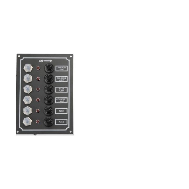 TABLEAU ALU LED 6 POSITIONS 115x165MM