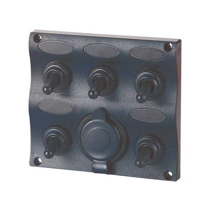 TABLEAU ETANCHE 5 POSITIONS PRISE ALLUME CIGARE 107x96MM