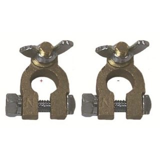 COSSE BATTERIE LAITON (LA PAIRE +/-)