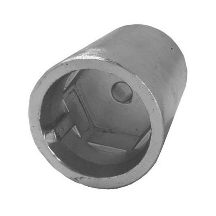 ANODE ZINC - ARBRE HELICE HEXAGONALE Ø50MM