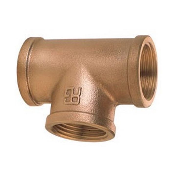 T FEMELLE FILETE LAITON 3/8''