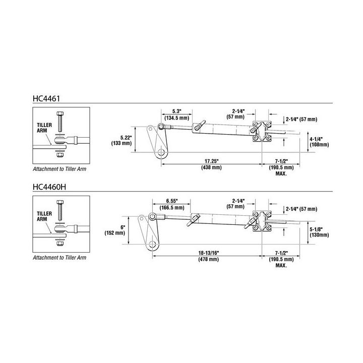 VERIN HYDRAULIQUE BAYSTAR INBOARD BA125-ATM