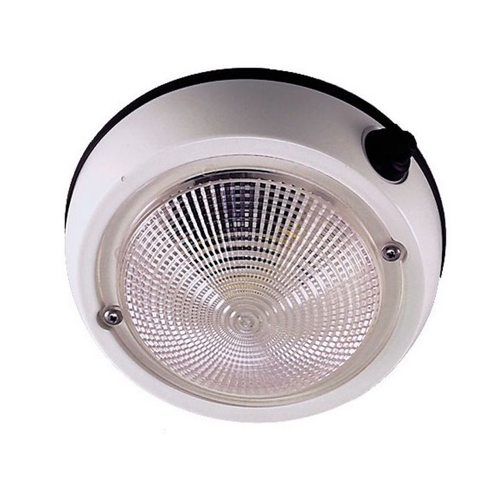 PLAFONNIER BLANC Ø125MM 12V