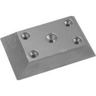 ANODE ZINC - PLAQUE 5 TROUS - 124x81x20MM 1.1KG
