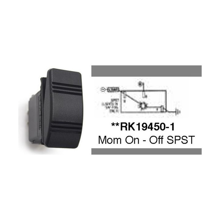 CONTACTEUR OFF/MOM AVEC ECLAIRAGE