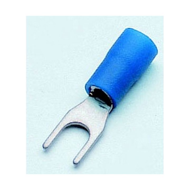 COSSE A FOURCHE PRE-ISOLEE BLEUE TROU DE 5,3 (BOITE DE 100)