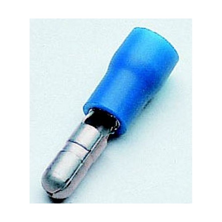 FICHE PRE-ISOLEE BLEUE Ø 4 (BOITE DE 100)