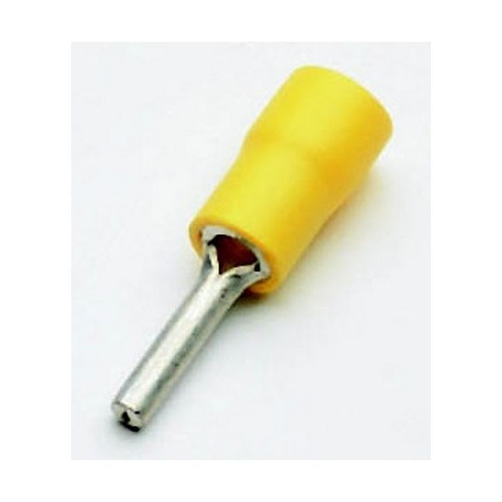 PROLONGATEUR A GOUPILLE PRE-ISOLE JAUNE (BOITE DE 50)