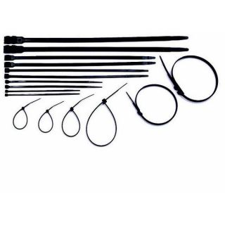 SERRE-CABLE NOIR 2,5 x 200MM (SACHET DE 100)