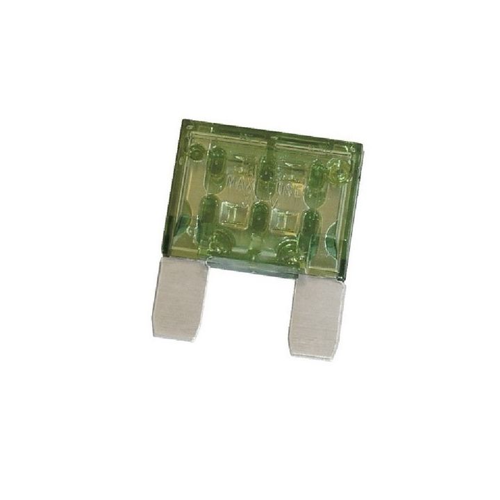 MAXI FUSIBLE PLAT A LANGUETTE VERT 30A (BOITE DE 5)