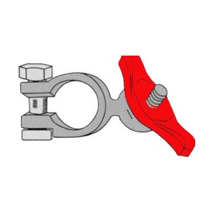 COSSE BATTERIE ECROU PAPILLON (+)