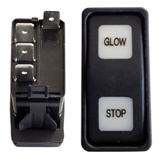 CONTACTEUR PRECHAUFFAGE YANMAR MOM/OFF/MOM, 2 LED