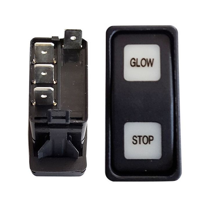 CONTACTEUR PRECHAUFFAGE YANMAR MOM/OFF/MOM, 2 LED